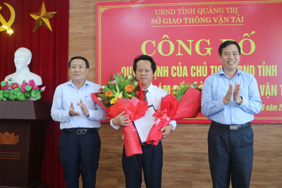 Quảng Trị công bố quyết định bổ nhiệm Giám đốc Sở GTVT