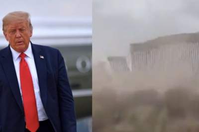 Thực hư bão đánh sập tường biên giới "không thể phá hủy" của ông Trump?