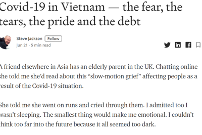 Việt Nam - "Giải độc đắc" mùa Covid-19 của người đàn ông Anh quốc