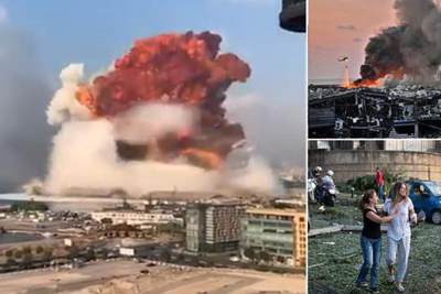 [Ảnh] Cảnh tượng như ngày tận thế sau vụ nổ kinh hoàng ở Beirut, Lebanon