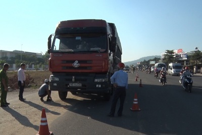 Quảng Ngãi: Tai nạn tại khu vực mở rộng Quốc lộ 1A, 1 người tử vong