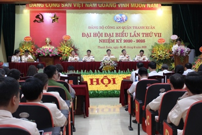 Đảng bộ Công an quận Thanh Xuân tổ chức thành công Đại hội nhiệm kỳ 2020-2025