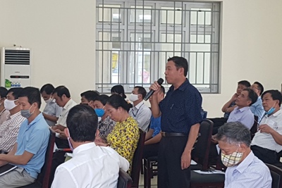 Cử tri quận Hoàng Mai kiến nghị về việc cấp phép xây dựng ngoài đê