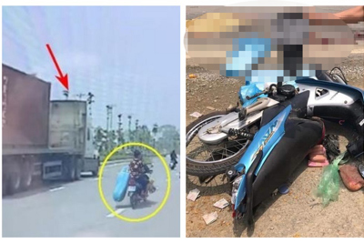 Hà Nội: Truy tìm tài xế xe container gây tai nạn khiến 2 người tử vong
