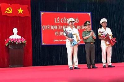 Đại tá Phan Công Bình được bổ nhiệm làm Giám đốc Công an tỉnh Quảng Ngãi