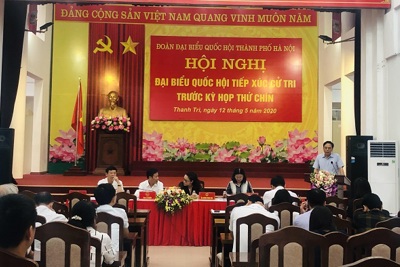 Cử tri huyện Thanh Trì kiến nghị TP Hà Nội đẩy nhanh tiến độ Nhà máy xử lý nước thải Yên Xá