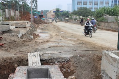 Xây dựng tuyến đường mới thuộc phường Cầu Diễn, quận Nam Từ Liêm
