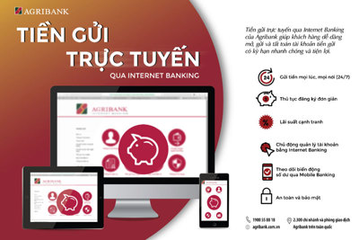 Agribank khuyến khích khách hàng giao dịch online