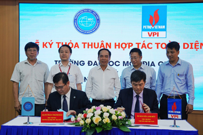 Viện Dầu khí Việt Nam và Đại học Mỏ - Địa chất hợp tác phát triển nguồn nhân lực