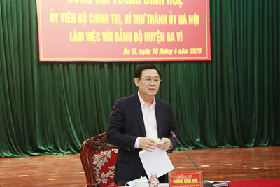 Bí thư Thành ủy Vương Đình Huệ: Phát triển du lịch thành ngành mũi nhọn của huyện Ba Vì