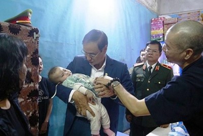 Hà Nội: Hỗ trợ gia đình cán bộ, chiến sỹ Công an hy sinh tại xã Đồng Tâm