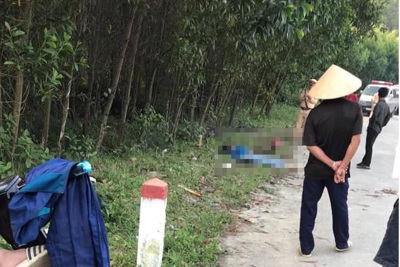 Hà Tĩnh: Chở nhau trên 1 xe máy, 4 nữ sinh thương vong