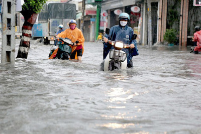 TP Hồ Chí Minh vẫn còn 22 tuyến đường bị ngập nặng