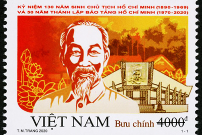 Chân dung Chủ tịch Hồ Chí Minh trên mẫu tem mới