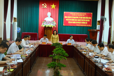 Phó Bí thư Thường trực Thành ủy Ngô Thị Thanh Hằng: Thường Tín phấn đấu về đích huyện nông thôn mới trong năm 2020