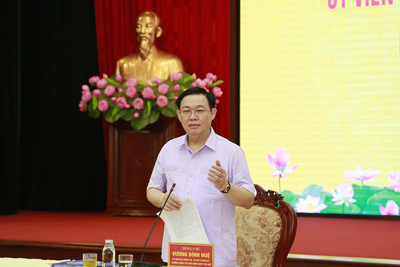 Bí thư Thành ủy Hà Nội Vương Đình Huệ: Định hướng phát triển thành quận là động lực để Hoài Đức bứt phá mạnh mẽ