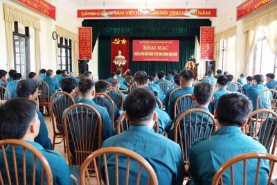 Sóc Sơn khai mạc huấn luyện dân quân tự vệ binh chủng năm 2020