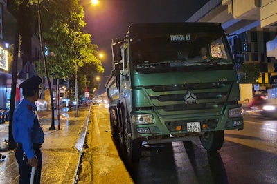 Phạt 30 triệu đồng xe tải mang biển hiệu Trường Kỳ đi vào phố cấm