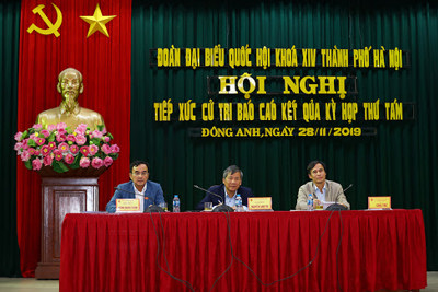 Hà Nội: Lịch tiếp xúc cử tri của Đoàn ĐBQH báo cáo kết quả kỳ họp thứ Chín Quốc hội khóa XIV