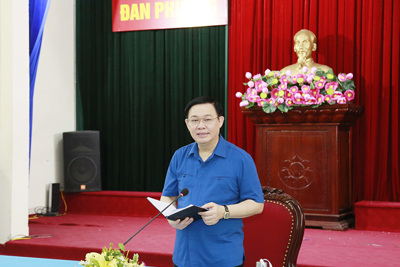 Bí thư Thành ủy Vương Đình Huệ: Làm tốt quy hoạch để phát triển huyện Đan Phượng thành quận