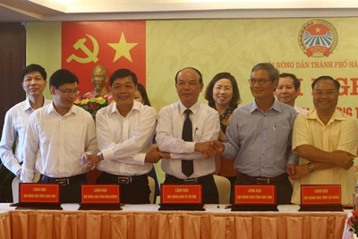 Hội Nông dân Hà Nội ký kết hợp tác với 23 tỉnh, thành