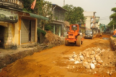 Thi công đường giao thông tại thị trấn Quốc Oai, huyện Quốc Oai: Chủ đầu tư xin rút kinh nghiệm