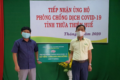 Carlsberg Việt Nam ủng hộ 2 tỷ đồng phòng chống đại dịch Covid-19