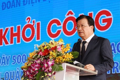 Phó Thủ tướng phát lệnh khởi công xây dựng đường dây 500 kV từ Vũng Áng đến Pleiku