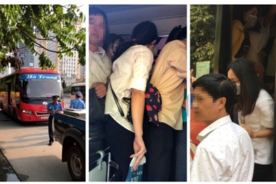 Hà Nội: Phát hiện xe 29 chỗ nhồi nhét 73 người
