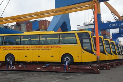 Xe buýt thương hiệu Việt xuất khẩu sang Philippines