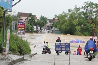 Sơ bộ thiệt hại ban đầu do bão số 3, các tỉnh Bắc Trung Bộ nguy cơ ngập lụt nặng
