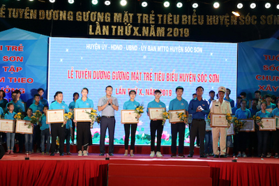 Huyện Sóc Sơn tuyên gương 52 gương mặt trẻ tiêu biểu năm 2019