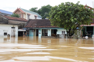 Nước sông Bùi rút chậm, mực nước 4 hồ thủy lợi lớn tại TP Hà Nội vẫn vượt ngưỡng