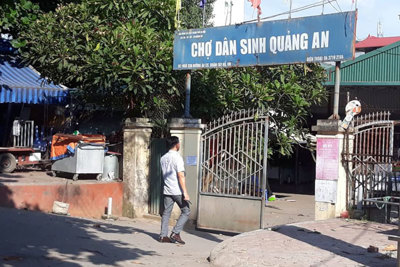 Chợ Quảng An, quận Tây Hồ: Tiểu thương bức xúc vì phí tăng