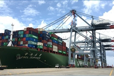 Cảng Quốc tế Cái Mép lập kỷ lục mới trong khai thác cảng