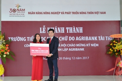 Khánh thành 1 trong 15 công trình an sinh xã hội do Agribank tài trợ