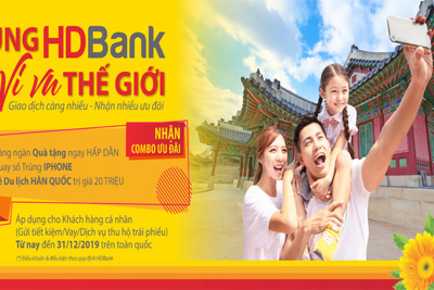 Cơ hội khám phá Hàn Quốc với chương trình "Cùng HDBank vi vu thế giới"