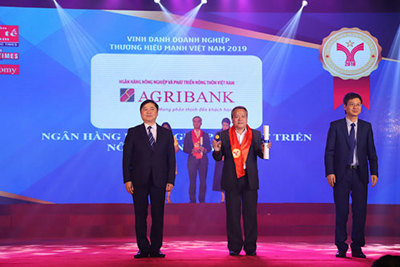 Agribank nhận giải Thương hiệu mạnh Việt Nam 2018
