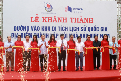 Khánh thành đường vào Di tích “Địa điểm thành lập Hội Nhà báo Việt Nam” tại Thái Nguyên
