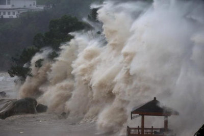Chùm ảnh siêu bão Maria càn quét Trung Quốc
