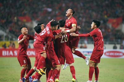ĐT Việt Nam tăng 3 bậc trên Bảng xếp hạng FIFA