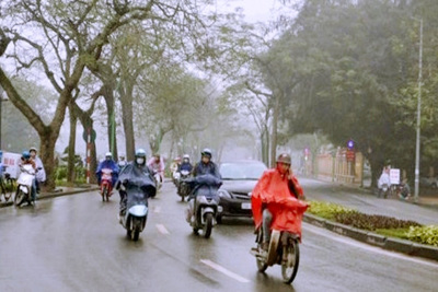 Bắc Bộ và Bắc Trung Bộ mưa lớn, Hà Nội tiếp tục rét về đêm và sáng sớm