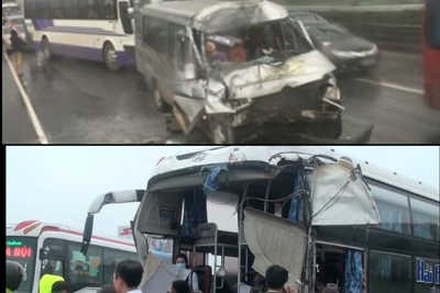 Hà Nội: Liên tiếp xảy ra tai nạn giao thông trên cao tốc Pháp Vân - Cầu Giẽ