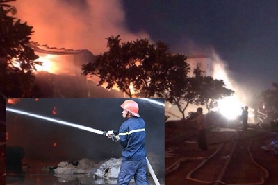 Cháy dữ dội ở khu công nghiệp Long Giang, ước tính thiệt hại hàng triệu USD