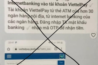 Công an Hà Nội cảnh báo giả mạo ViettelPay để lừa đảo