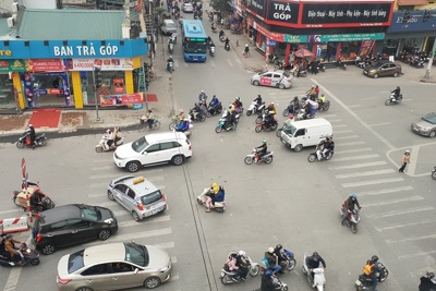 Lộn xộn tại nút Trương Định - Tân Mai