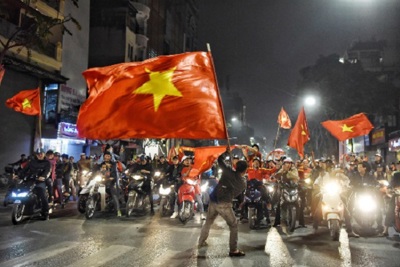 Cổ động viên bóng đá Hà Nội văn minh, trật tự sau những chiến thắng của U23 Việt Nam