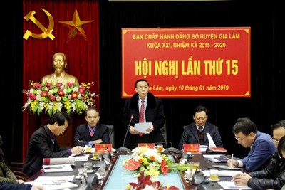 Hội nghị lần thứ 15 BCH Đảng bộ huyện Gia Lâm