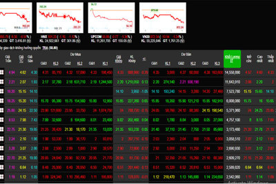 Phiên 6/1: Sàn điện tử nhuốm đỏ, VN-Index lao dốc