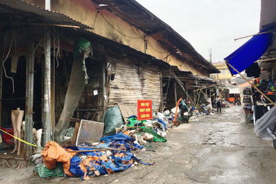 Vụ cháy chợ Tó, huyện Đông Anh: Thống nhất phương án khắc phục